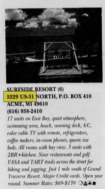 Surfside Motel (Surf Side Motel) - Jun 29 1997 Ad